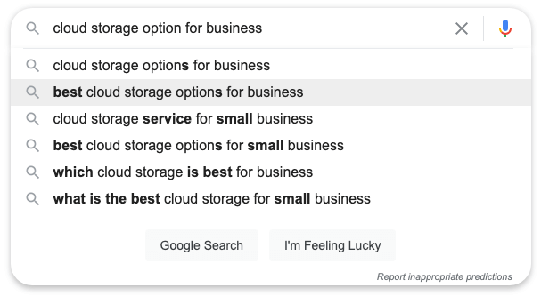 Cloud Storage Google FU