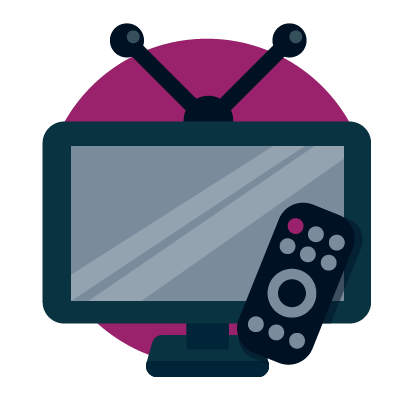 Broadcast TV Traditional Marketing Icon