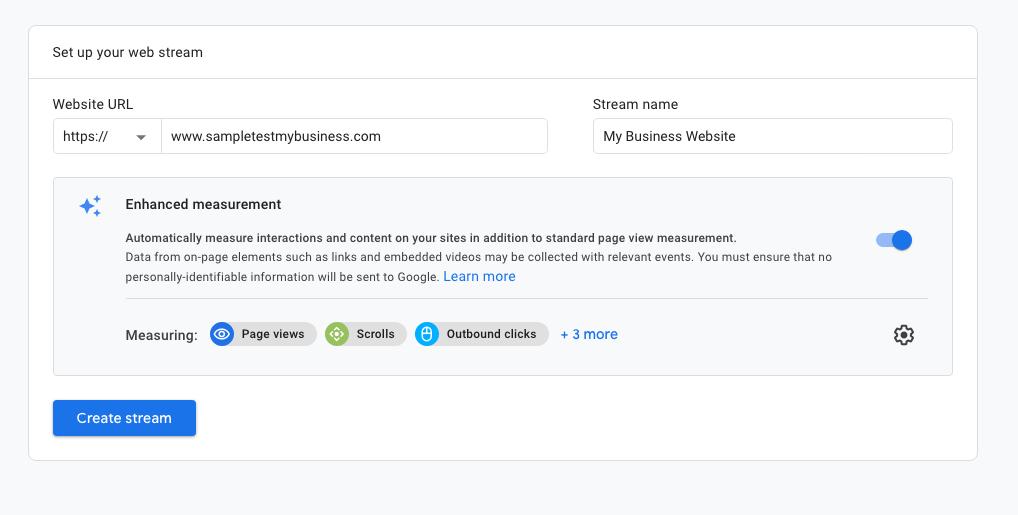 how to set up Google Analytics step 4