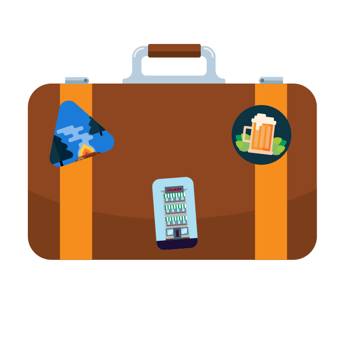 hospitality marketing experts suitcase