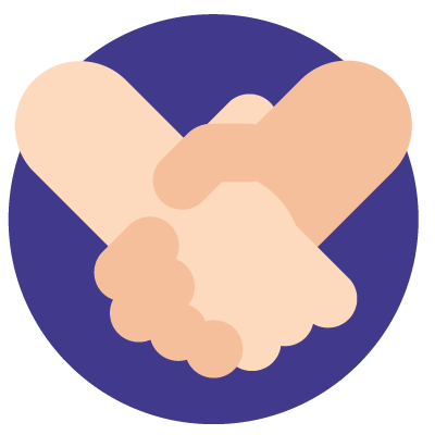 a closeup of two people shaking hands