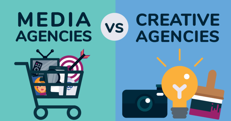 learn the differences between media agencies and creative agencies
