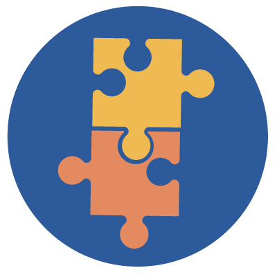 puzzle pieces icon account management includes solving problems